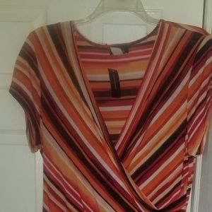 ASHLEY STEWART MULTI COLOR DRESS SIZE 18/20